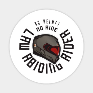 Law Abiding Rider Black Magnet